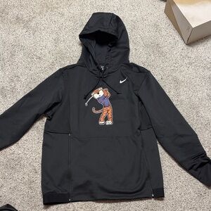 Nike Black Hoodie with Cartoon Tiger Design